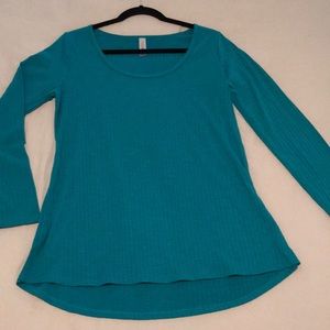 Long -sleeved Ribbed Lynnae